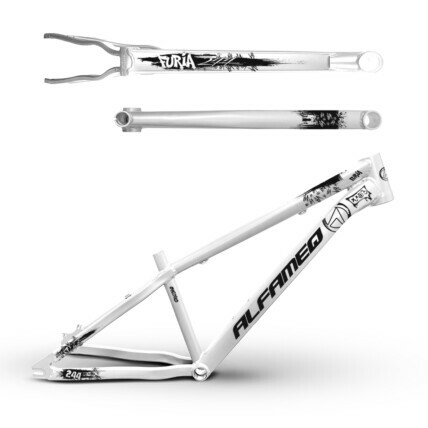 Quadro Freeride Alfameq Furia Aluminio-Branco