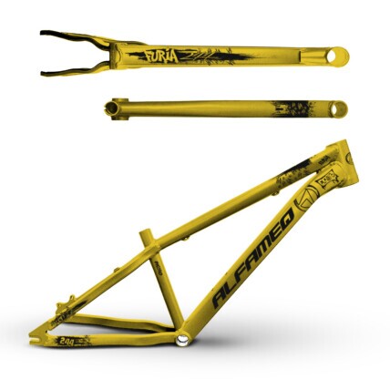 Quadro Freeride Alfameq Furia Aluminio-Dourado