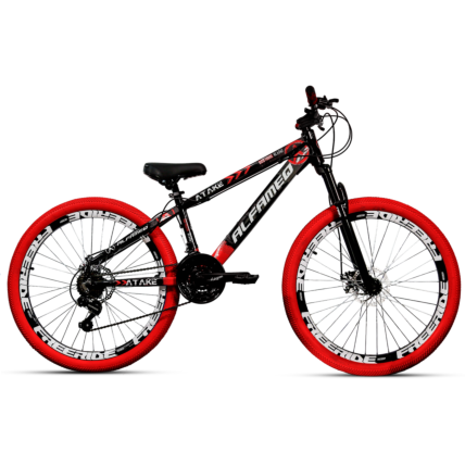 Bicicleta Grau Alfameq Atake Freeride 21v Shimano-Preto/Vermelho