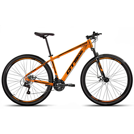 Bicicleta Aro 29 GTS PROM5 Intense Freio a Disco 21 Marchas-Laranja/Preto-21