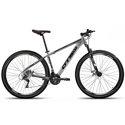 Bicicleta Aro 29 GTS PROM5 Intense Freio a Disco 24 Marchas-Cinza/Preto-17
