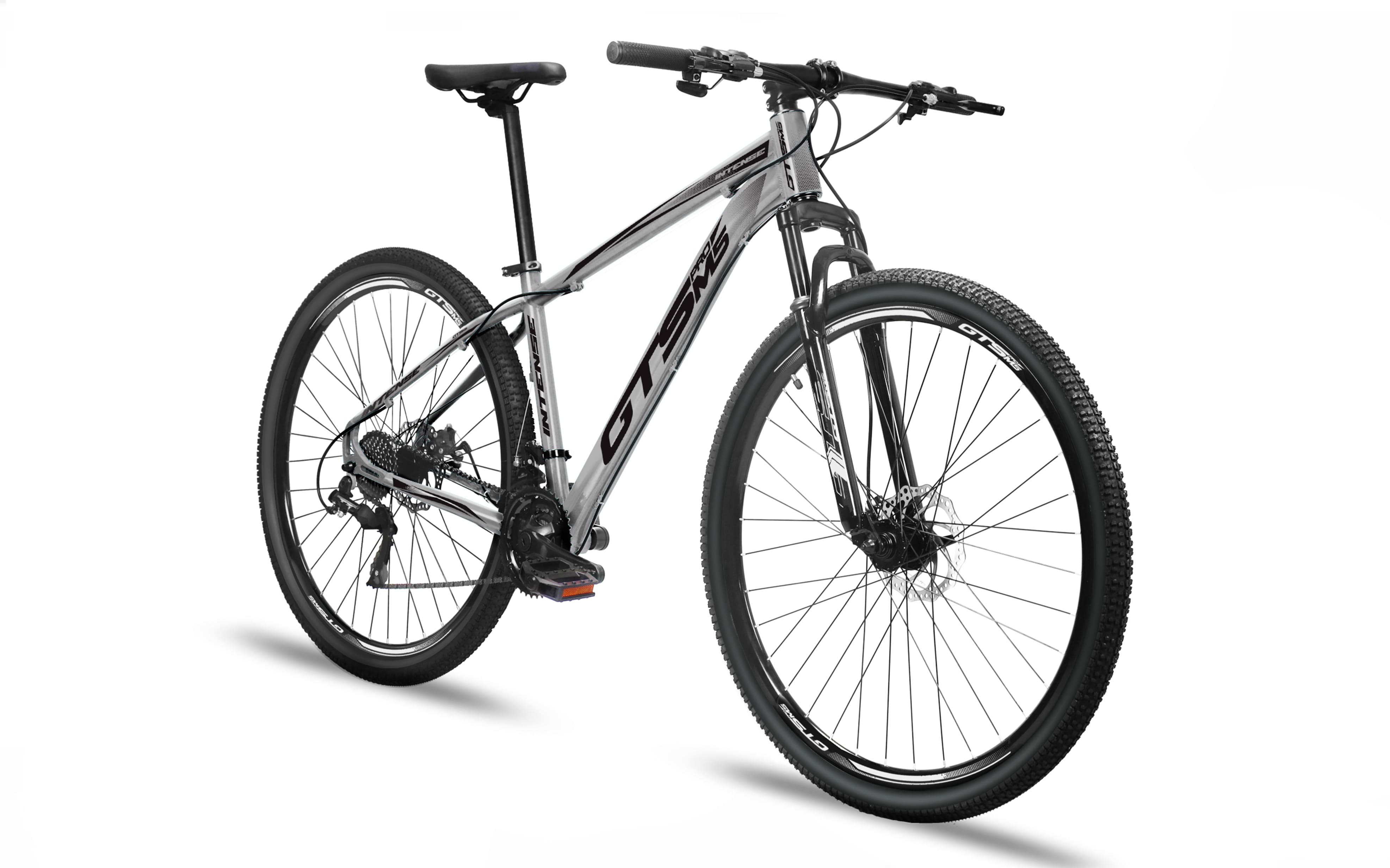 Bicicleta Aro 29 GTS PROM5 Intense Freio a Disco 24 Marchas-Cinza/Preto-19